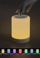 Lámpara De Noche Con Altavoz Bluetooth Y Luz LED Colorida Para Dormitorio Tabla De Lado Toque Control De Brillo Compatible Con Teléfonos Móviles - details 2