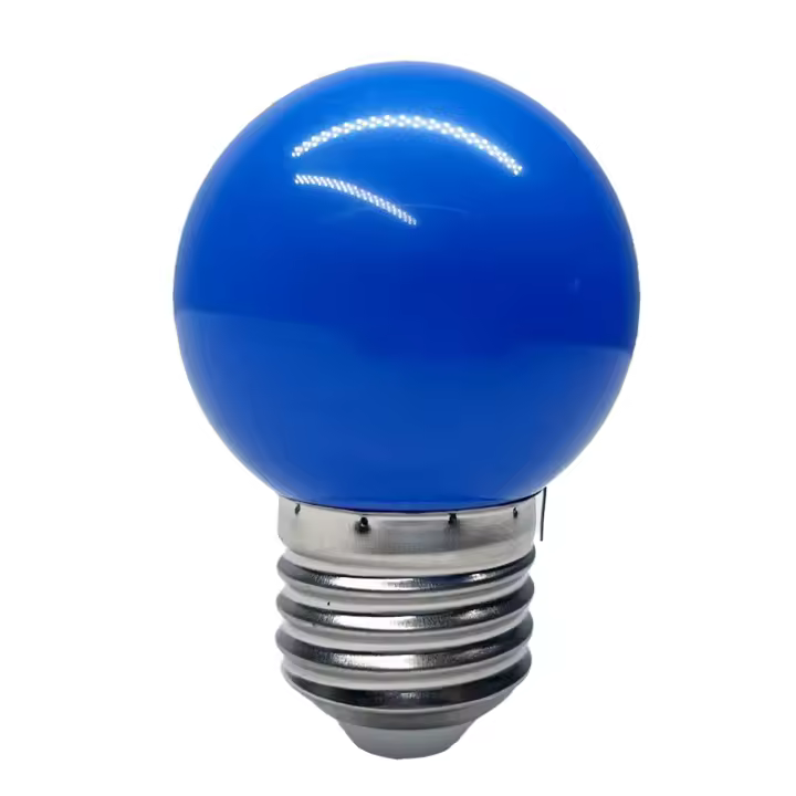 Bombilla LED Colorida E27 B22 2W AC 110V 220V G45 Para Decoración De Hogar Luz De Ambiente En Colores Verde Morado Rojo Rosa Naranja Azul - 1