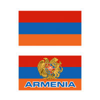 Bandeera De Armenia De 90x150cm Bandera Nacional Con Emblema Decoración Para El Hogar Material Poliéster Estilo Colgante - details 0