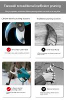 Tijeras Eléctricas De Podar Sin Cable Para Jardín Compatible Con Árboles De Fruta Herramienta De Jardinería Makita 18V - details 4