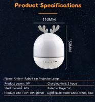 Lámpara Nocturna De LED Con Proyector De Cielo Estrellado Y Ciervo Para Decoración De Habitación Regalo De Cumpleaños Y Navidad Para Niños Y Bebés - details 30