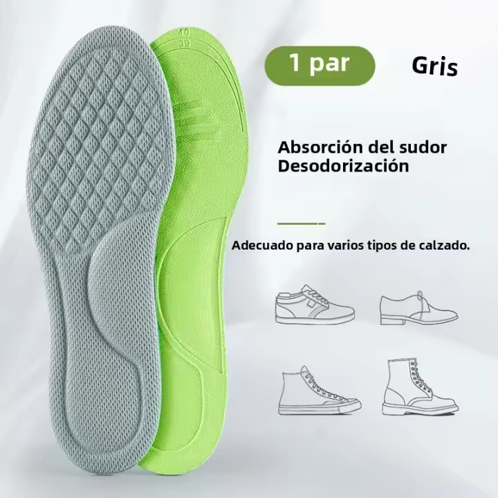 Almohadillas De Deporte Para Zapatos Absorción De Choque Transpirables Confortables Suaves Desodorizantes Para Hombres Y Mujeres Soporte Arco Pies Sensibles - 1