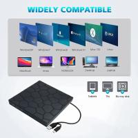 Jugueteportable DVD 7 En 1 Con Drive Externo CD/DVD USB 3.0 Tipo C Grabador De Disco Externo Para Desktop Mac Windows Linux - details 3