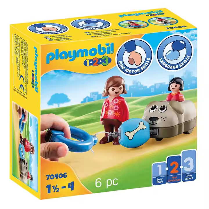 PLAYMOBIL ® 1.2.3 MI PERRO, 70406, TIENDA CON LICENCIA OFICIAL - 1