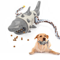 Juguetes Para Morder De Perro En Forma De Tiburón Con Correa Juguetes Interactivos Para Limpieza De Dientes Y Entrenamiento Resistentes Al Morder Suplemento Para Mascotas - details 0