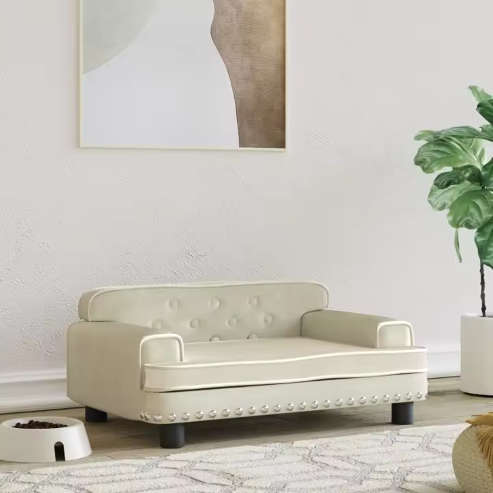 Cama para Perros de cuero sintético 50x40x30 cm - 1