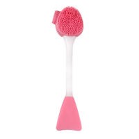 Cepillo De Limpieza Facial De Silicona 2 En 1 Instrumento De Limpieza Facial Eliminador De Masка De Arcilla Y Rascador De Maquillaje - details 13