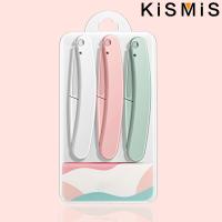KISMIS 3Pcs/Set Afilador De Cejas Cuchilla De Seguridad Pelacabello Herramientas De Maquillaje Cortador De Cabello Seguro Para Rostro Y Oídos - details 10