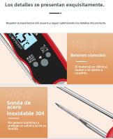 Termómetro Digital Cocina with Alarma, Pantalla Grande y Lectura Instantánea,Ideal para Hornear, Cerveza y Leche,Incluye Abrebotellas - details 6