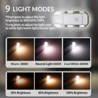 Lámpara Nocturna Recargable USB Plegable Portátil Para Lectura Con Protección Ocular 3 Colores De Luz Y Adjustabilidad De Brillo - details 1