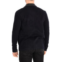 Zapa-Abrigo de alta costura con cuello solapa de piel HDPAR19-HD310 para Hombre