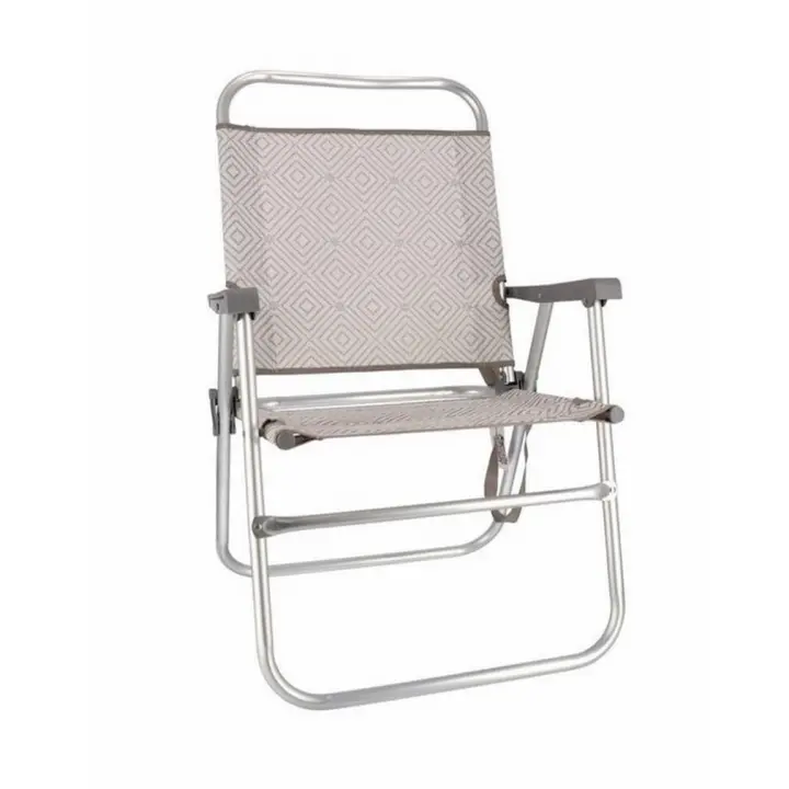 Gerimport Silla playa plegable marrón "Mosaico" 51 x 56 x 90 cm mobilirario exterior jardín piscina - 1