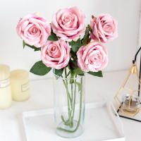 Rosa Artificial De Seda Largarama Para Decoración De Hogar Y Fiestas Regalo De Plantas Falsas Para Sala De Estar Y Boda - details 3