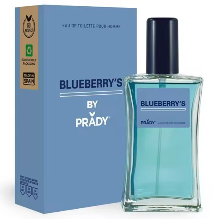BLUEBERRY´S Eau de Toilette para hombre 90ml Prady Fragancia inspirada en otros perfumes Pour Homme Colonia - 1