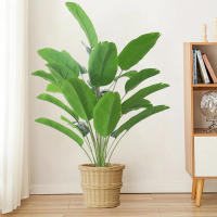 Planta Artificial De Palma Tropical Grande 65-90cm Plástico Realista Monstera Para Decoración De Jardín Y Fiestas En Casa - details 0