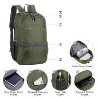 Mochila Plegable Y Ligera Para Hombres Y Mujeres Impermeable Y Packable Para Viajes Al Aire Libre Senderismo Ciclismo Camping Bolsa De Hombrosdetails 61