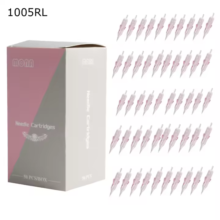 50Pcs Tatuaje Cartridge Desechable Estéril Agujas De Tatuaje Seguridad Tamaño MIX Maquillaje Semicontinuo Para Tatuaje - 1