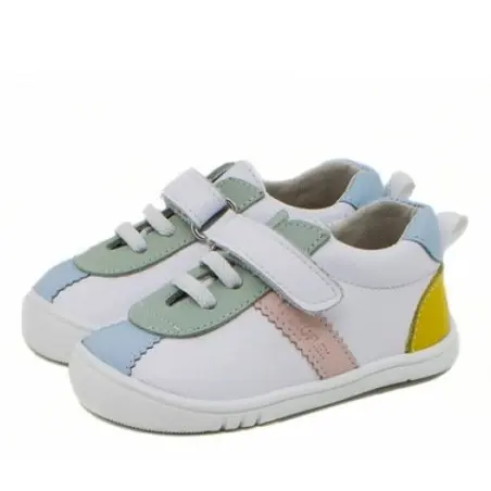 Deportivo Piel Gamo Blanco-Multicolor de Piruflex - 1