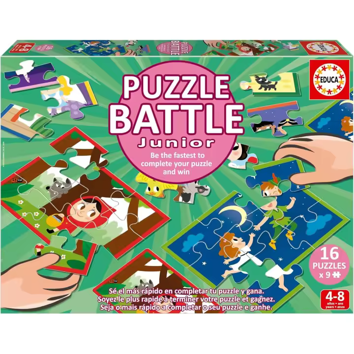 Educa - Puzzle Battle Cuentos ,Una auténtica Batalla puzzles ,Juego de Mesa + 4 años  20117 Educa - 1