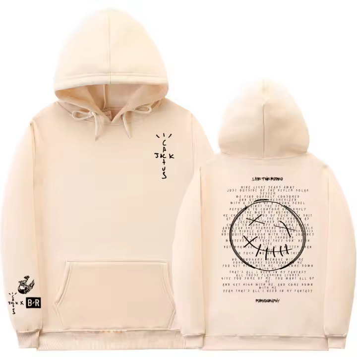 Sudadera De Cactus Jack Con Logotipo Doble Cara Para Hombre Y Mujer Estilo Hip Hop Oversized Sudadera De Punto Con Capucha - 1