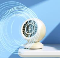 Ventilador de escritorio recargable con pantalla digital, nuevo modelo 2025, con circulación de aire y USB para oficina en casa. - details 1