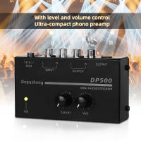 Mezclador De Línea Mini Depusheng DX400 De Cuatro Canales Con Bajo Ruido Ultra Elevado Suministro De Energía DC5V Operación Fácil Para Grabación De Áudio - details 0