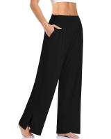 Pantalones De Yoga Para Mujer High Waist Leggings Anchos Casuales Verano Fitness Ejercicio Correr Jogging Deportivos Flares - details 5
