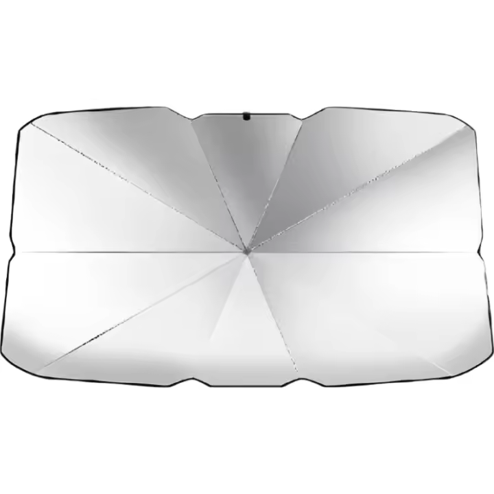 LILI HOME 🌞 Parasol de Coche con Diseño de Paraguas - Fácil de Usar y Guardar 🚗☂️ Disponible en 2 tamaños:  65 x 130 cm (para coches compactos y medianos). 79 x 140 cm (para vehículos más grandes). Bloquea eficazmente los rayos solares y reduce la tempe - 1