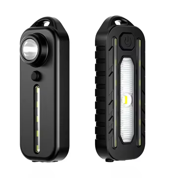 Luz LED Roja Y Azul Para Trabajo Con Clip Recargable Por USB Luz De Advertencia Portátil Linterna De Búsqueda Mano - 1