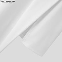 INCERUN Conjunto De Moda Para Hombre Estilo Musulmán Camiseta Larga Y Pantalones 2 Piezas Streetwear Casual Tejido Knit Talla S-5XL - details 19