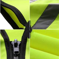 Chaleco De Seguridad Amarillo Y Naranja Con Estampados Reflectantes Visibilidad Alta Con Bolsillos Lavable Para Hombres Y Mujeres - details 4