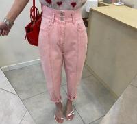 Pantalones Vaqueros Casual Para Mujer REALEFT Con Bolsillos Delanteros Cintura Alta Vintage Color Sólido Pantalones Rectos Para Damas - details 4