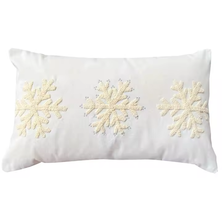 Cojín Flor Nieve 30x50 cm - 1