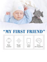 Nuevos Juguetes De Peluche Para Bebés Animal Suave Y Cómodo Peluche De Oso Y Elefante Para Dormir Regalo De Algodón PP Relleno - details 4