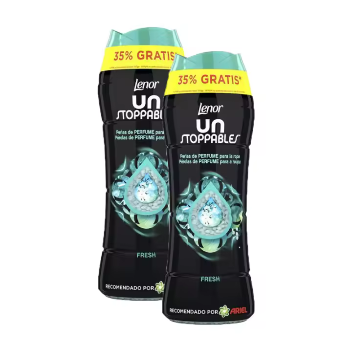 LENOR 2 unidades UNSTOPPABLES suavizante ropa perlas perfume #fresh 285 gr - 1
