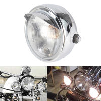 Faros De Motocicleta Universales Redondos 35W Retro Lámpara De Cobre Para Yamaha Suzuki Harley Honda CG125 Café Racer Bobber - details 0