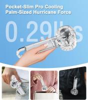 portátil de mano con enfriador de hielo, mini ventilador turbo de mano/escritorio, ventilador de mano de 3 velocidades, hasta 10 horas de funcionamiento, ventiladores de viaje - details 2