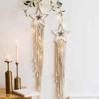 Colgante De Macramé Estrella Y Luna Nórdica Decoración Bohemia Para Habitación Niño Guardería Regalo Decoración Musulmana Ramadan - details 1