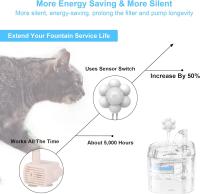 Fuente para Gatos con sensor de movimiento, interruptor para Fuente para Gatos, dispensador de Agua para Perros, detector USB de CC de 5 V Y 1 A, interruptor Automático con cable de salida USB, accesorios universales para mascotas - details 1