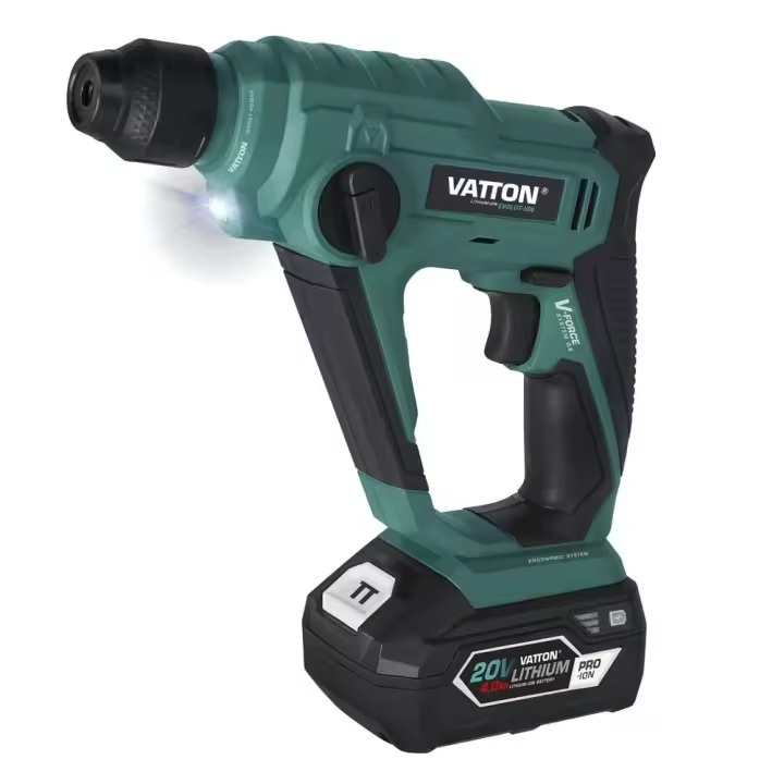 Taladro SDS Perforador VATTON 20V – 1 Batería 4.0Ah - 1