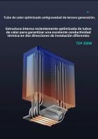 Enfriador De CPU COOLLEO B40S DIG 4 Con 4 Heat Pipes Y Display Inteligente TDP 200W Radiador Para LGA1700 115X AM4 AM5 - details 2