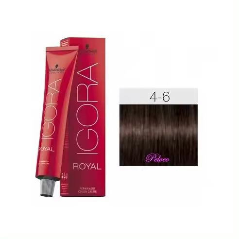 Tinte Igora Royal 4-6 Castaño Medio Marron 60 ml. Schwarzkopf - 1