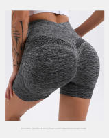 Shorts De Yoga Para Mujer CZGUKE Cintura Alta Levantamiento De Glúteos Control Abdominal Ruched Sonrisa Pantalones Cortos - details 11