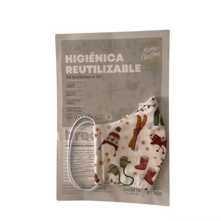 Pack de 2 mascarillas para niños de 3 a 7 años reutilizable de BTBOX - 1