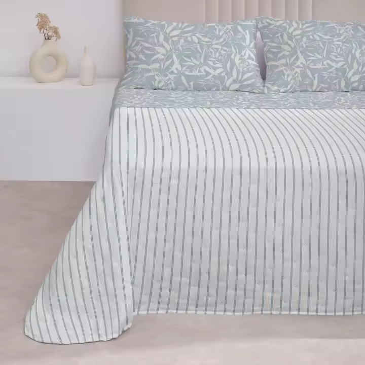 Colcha Digital Reversible Don Algodon Lavin - 1