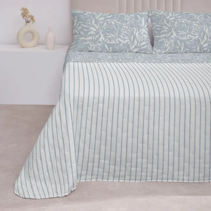 Colcha Digital Reversible Don Algodon Lavin - 1