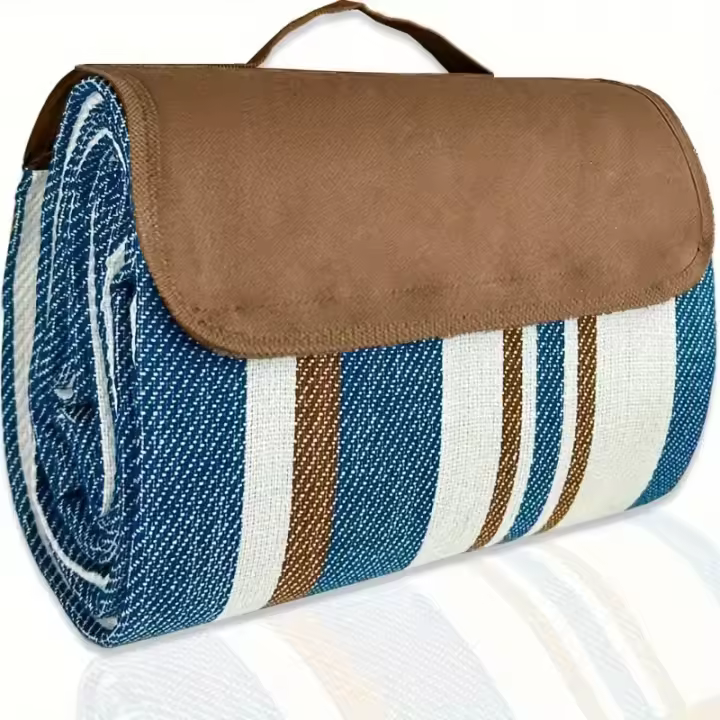 Manta De Picnic Portátil Impermeable De 60/80 Pulgadas Para Exterior Doble Capa Ancha Antihumedad suelo De Tenda Playa - 1