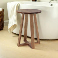 Baños Boutique Taburete Redondo de Madera acacia, para Cocina, baño, jardín y Dormitorio - details 1