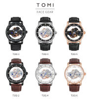 Reloj De Cuarzo TOMI Para Hombres Y Mujeres Reloj De Lujo Casual Con Diamantes Huecos Material De Correa PU Estilo Moda Y Casual - details 16