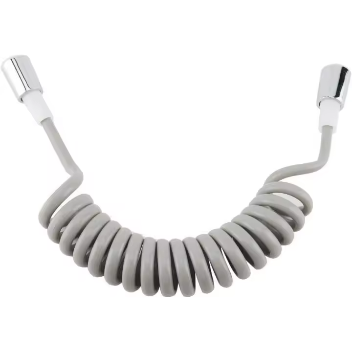 Manguera de ducha telescópica de 2M Manguera de ducha de resorte de reemplazo ABS para baño Cabezal de ducha de mano Bidé pulverizador (gris) - 1